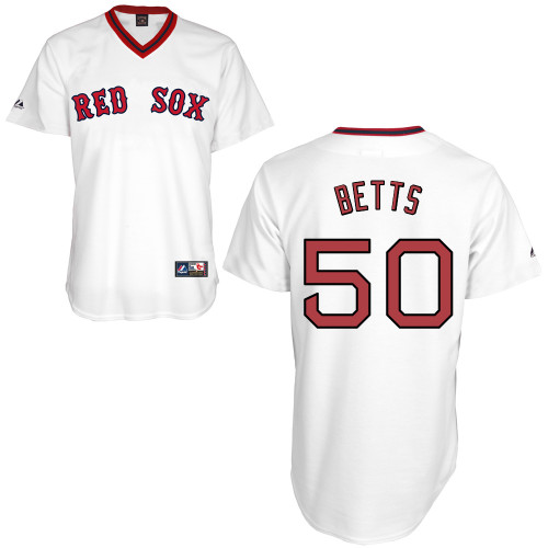 Mookie Betts #50 MLB Jersey-Boston Red Sox Men's Authentic Home Alumni Association Baseball Jersey